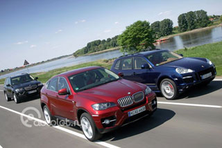 BMW X6, BMW X5, Porsche Cayenne GTS. - BMW X6, BMW X5, Porsche Cayenne GTS